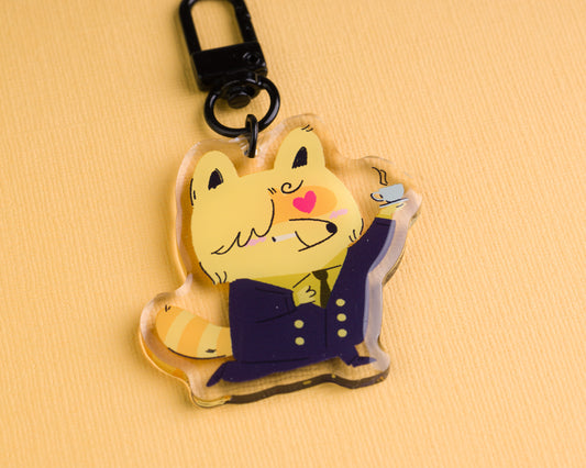 Cook - Raccoon Pirates Epoxy Acrylic Keychain