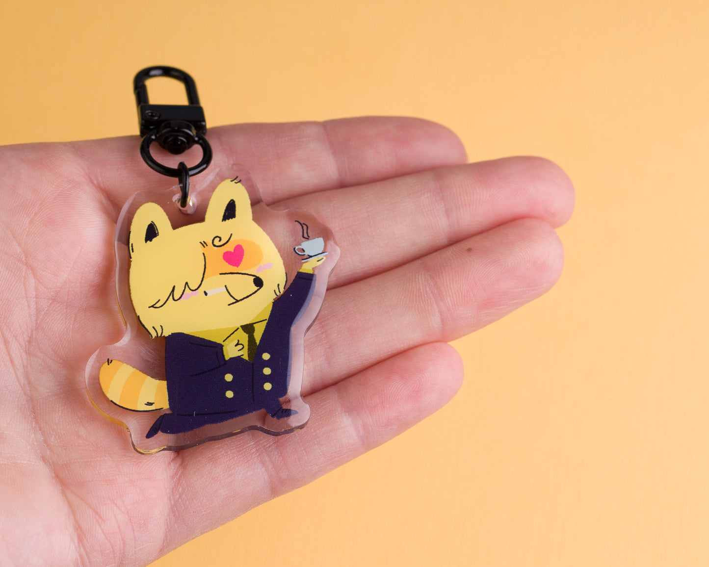 Cook - Raccoon Pirates Epoxy Acrylic Keychain