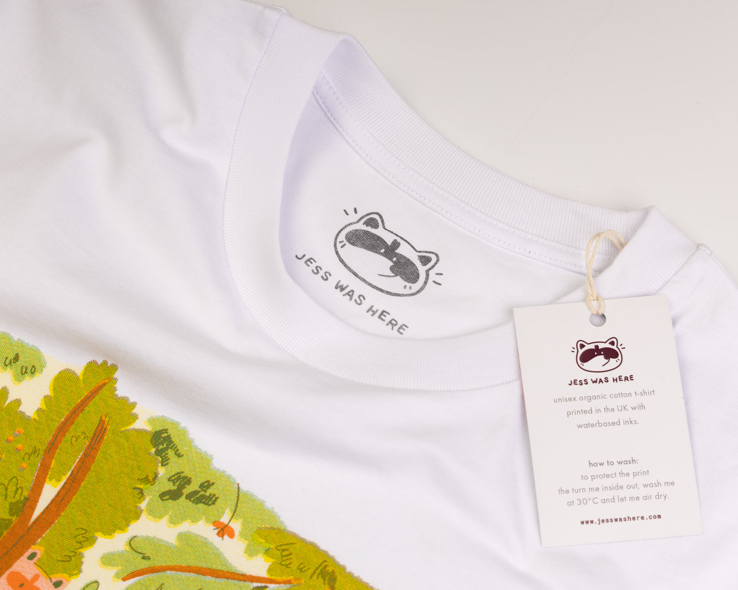 NEW VERSION The Secret Raccoon Forest - White T-shirt