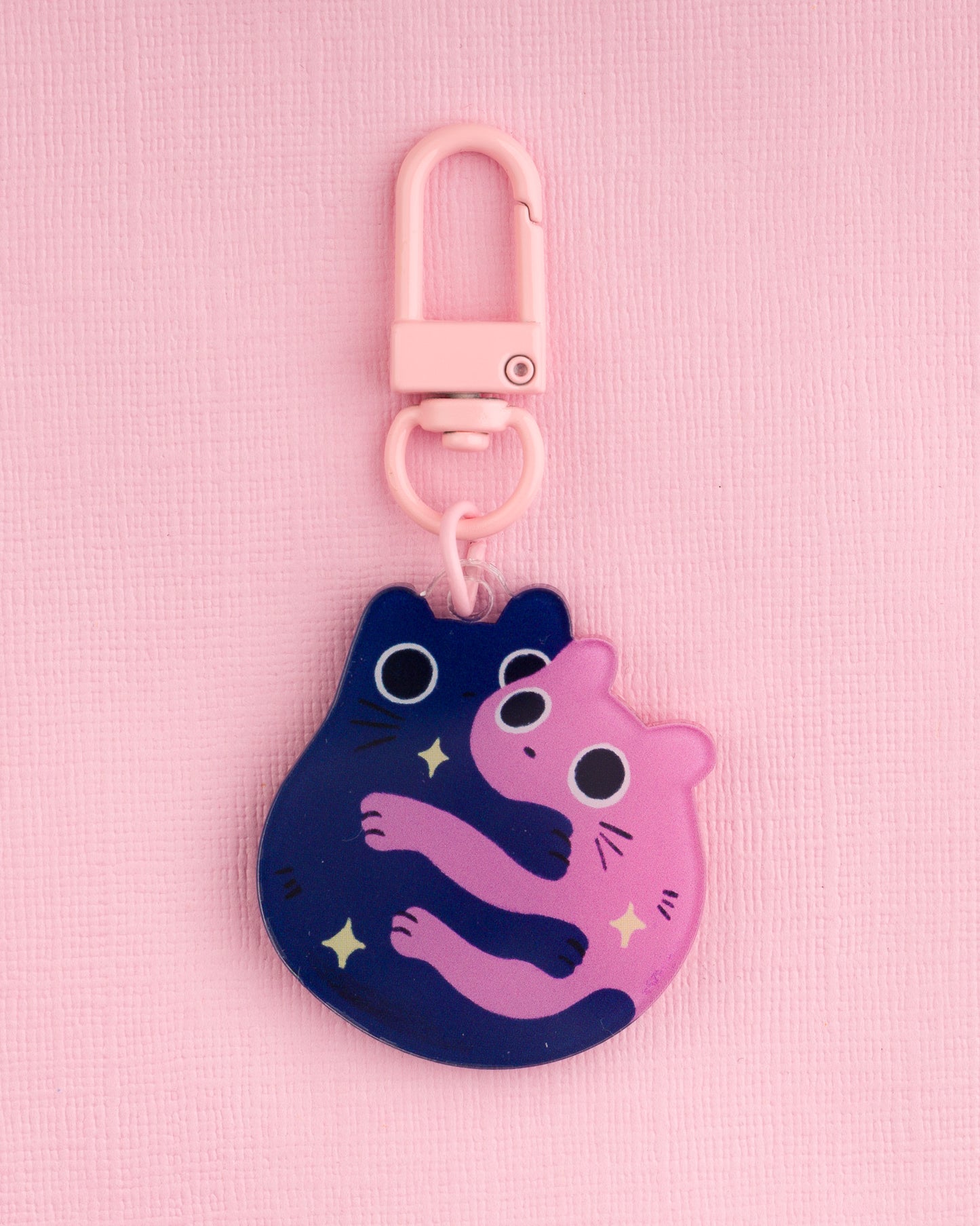 Mini Snug Cats - Acrylic Keychain