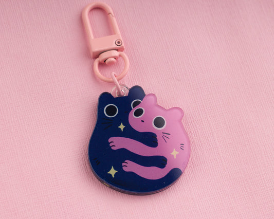 Mini Snug Cats - Acrylic Keychain