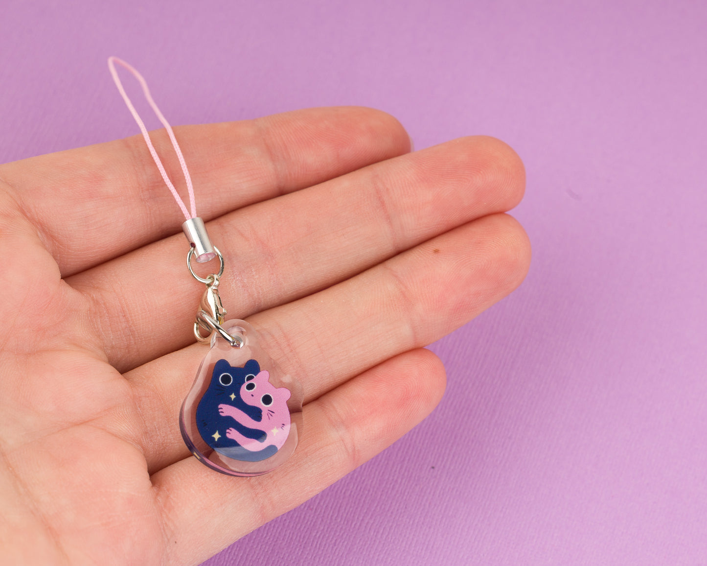 Snug Cats - Acrylic Phone Charm