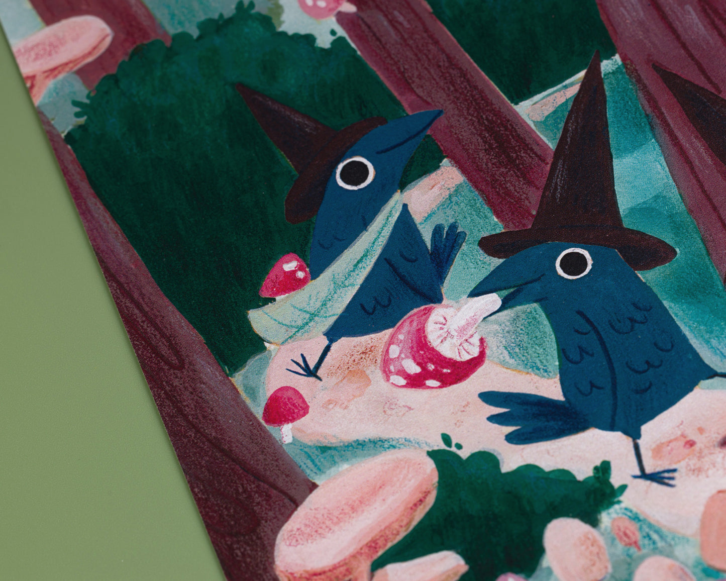 Three Little Crows - A5/A4 Art Print