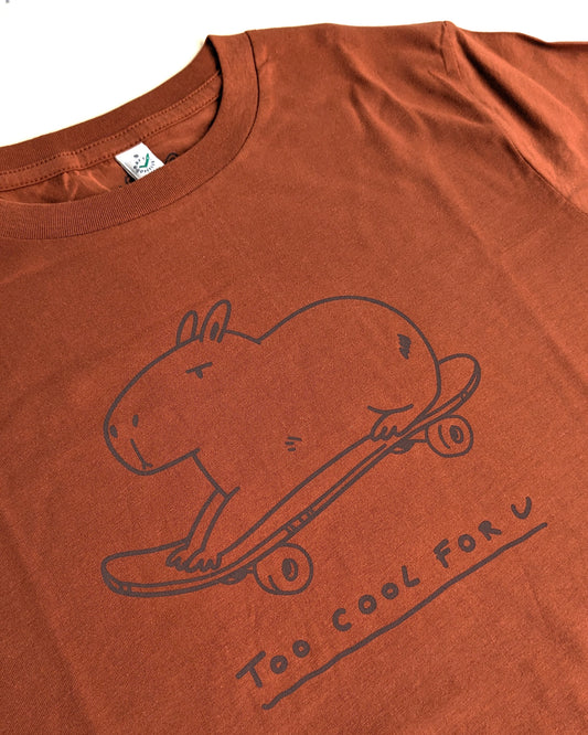 LAST CHANCE Too Cool For You - Capybara Dark Orange T-shirt
