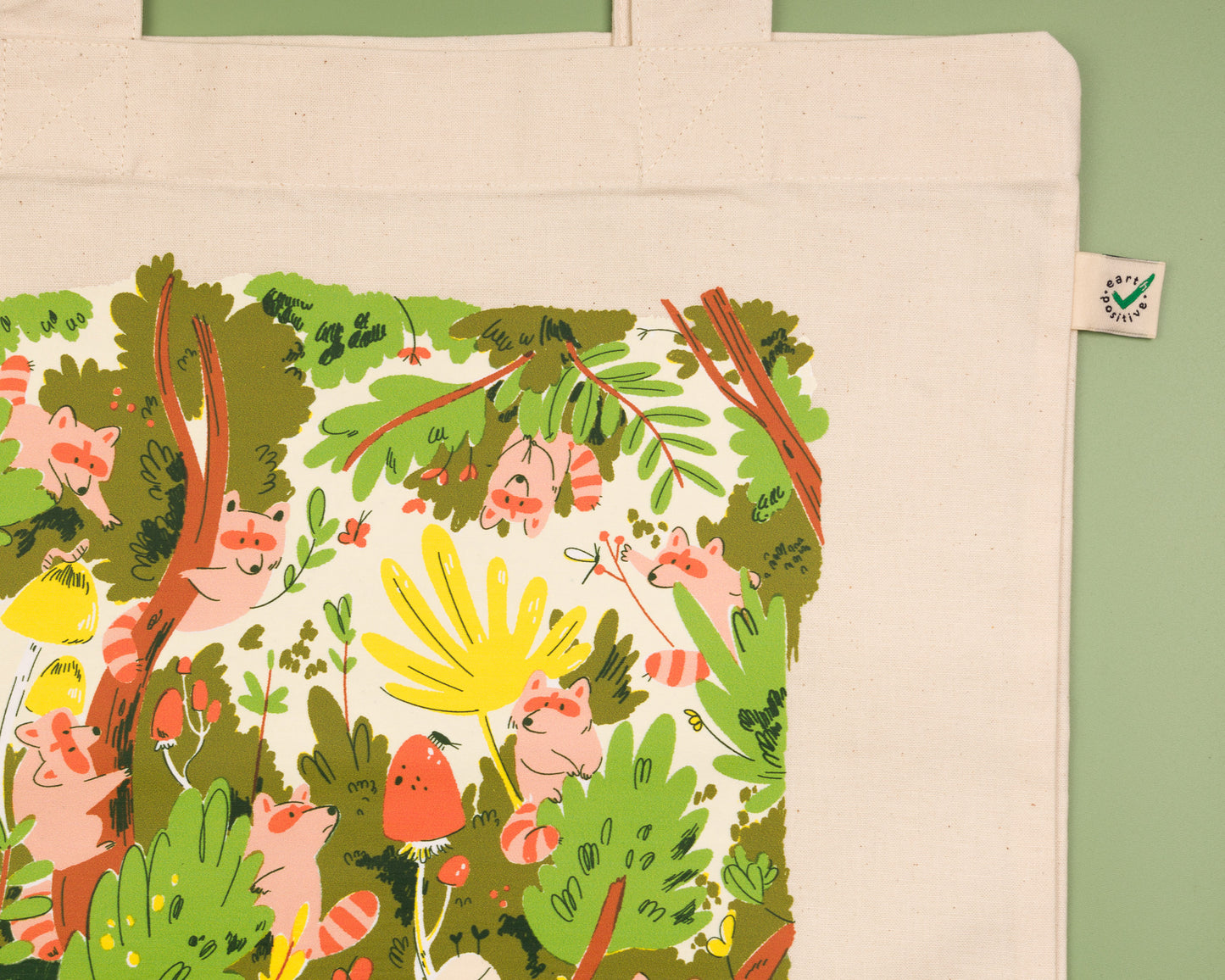 The Secret Raccoon Forest - Cotton Tote Bag