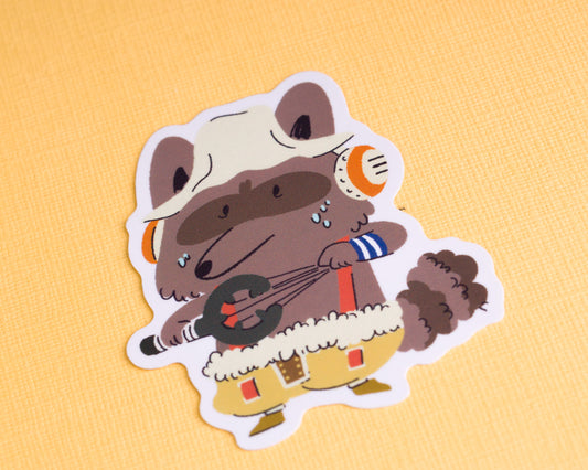 Sniper - Raccoon Pirates Vinyl Sticker