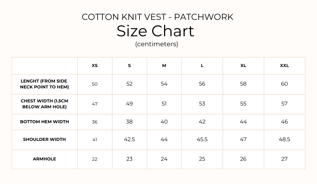The Golden Orchard - Cotton Knit Vest