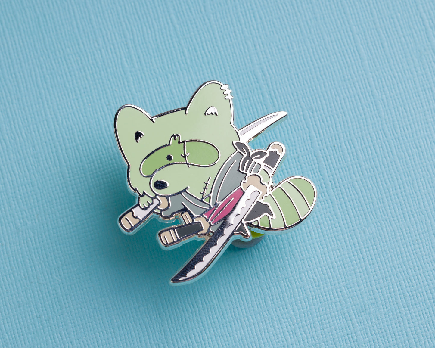 Swordsman - Raccoon Pirates Enamel Pin