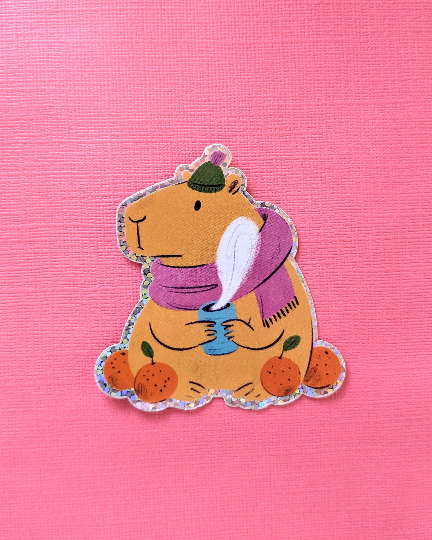 Cosy Capybara - Vinyl Sticker