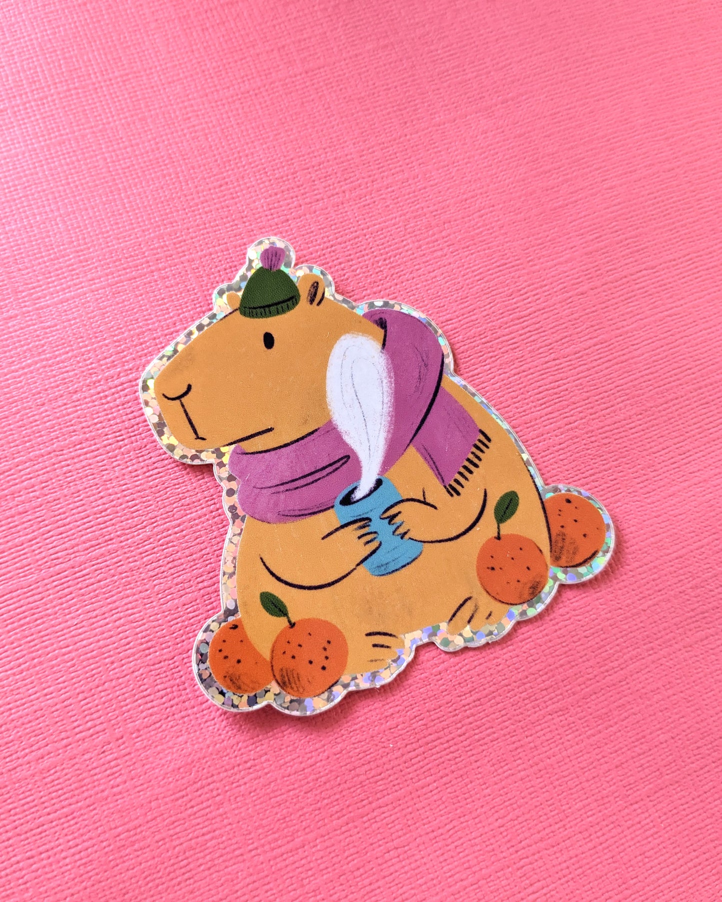 Cosy Capybara - Vinyl Sticker
