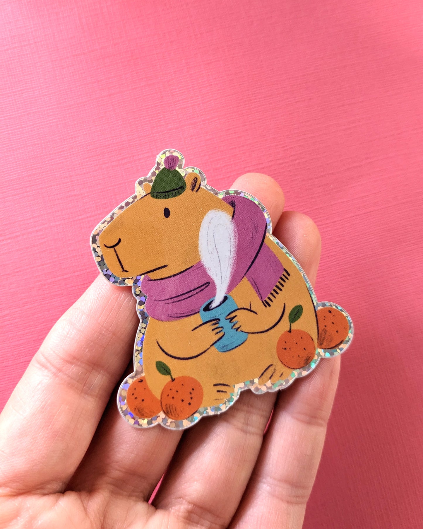 Cosy Capybara - Vinyl Sticker