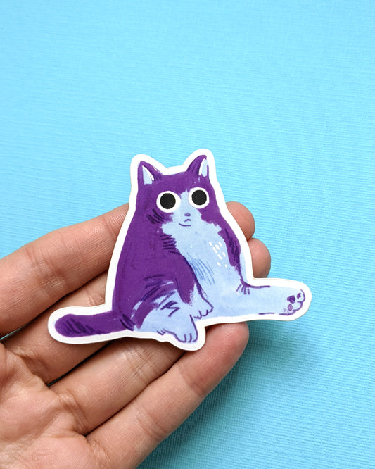 Chubby Cat - Vinyl Sticker