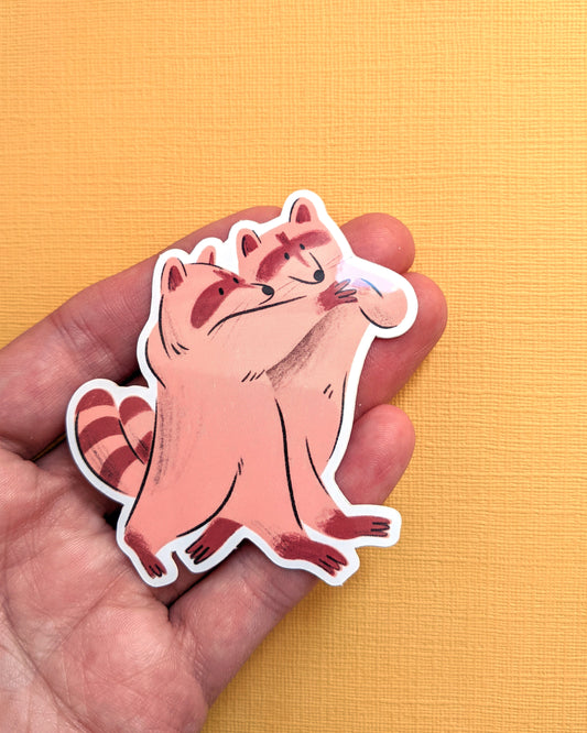 Tango Raccoons - Vinyl Sticker