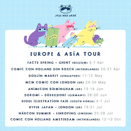 Jess Was Here : Asian and European Tour Edition!