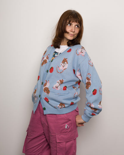 PREORDER Rats and Berries - Cotton Knit Cardigan