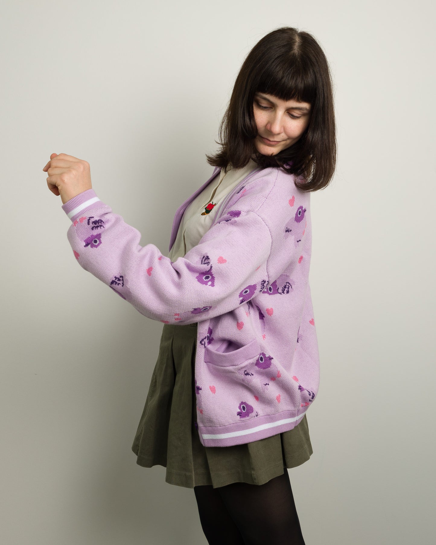 PREORDER Pigeons and Hearts - Cotton Knit Cardigan