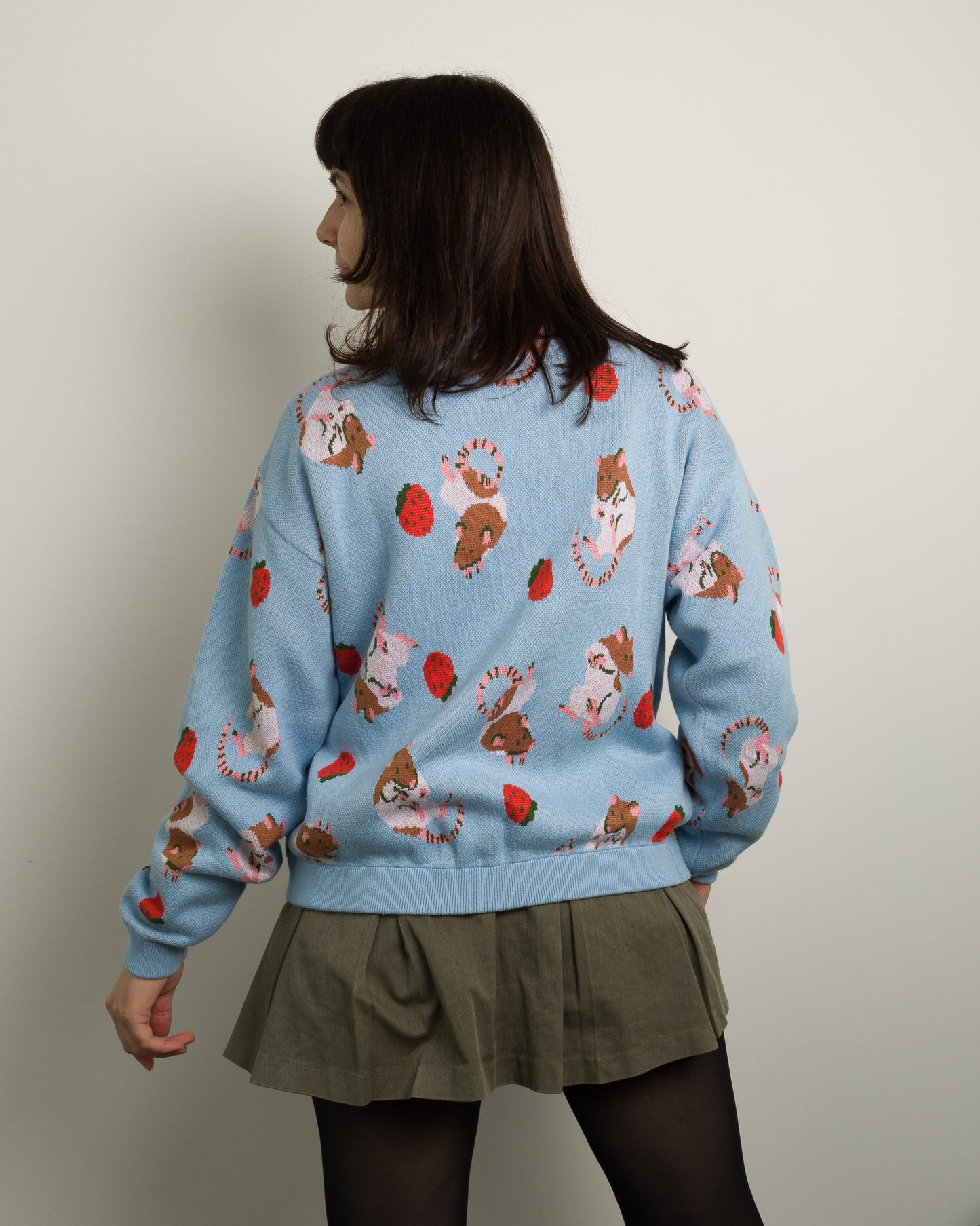 PREORDER Rats and Berries - Cotton Knit Cardigan