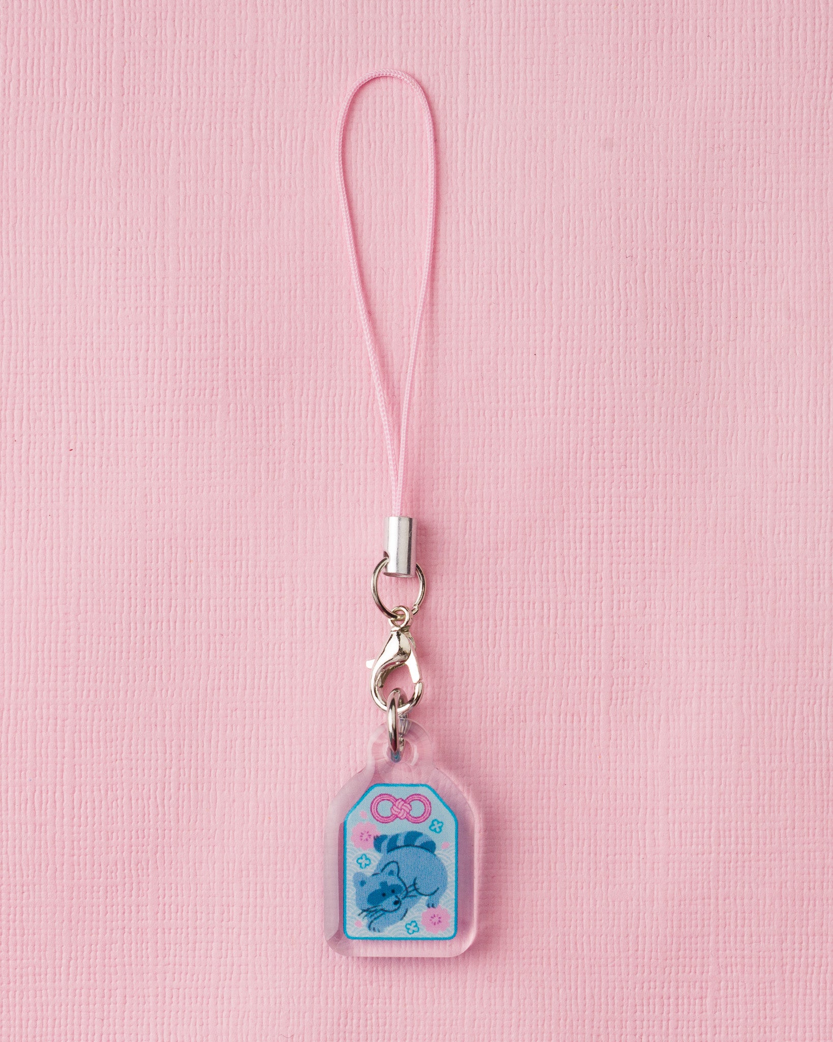 Raccoon Lucky Charm - Acrylic Phone Charm
