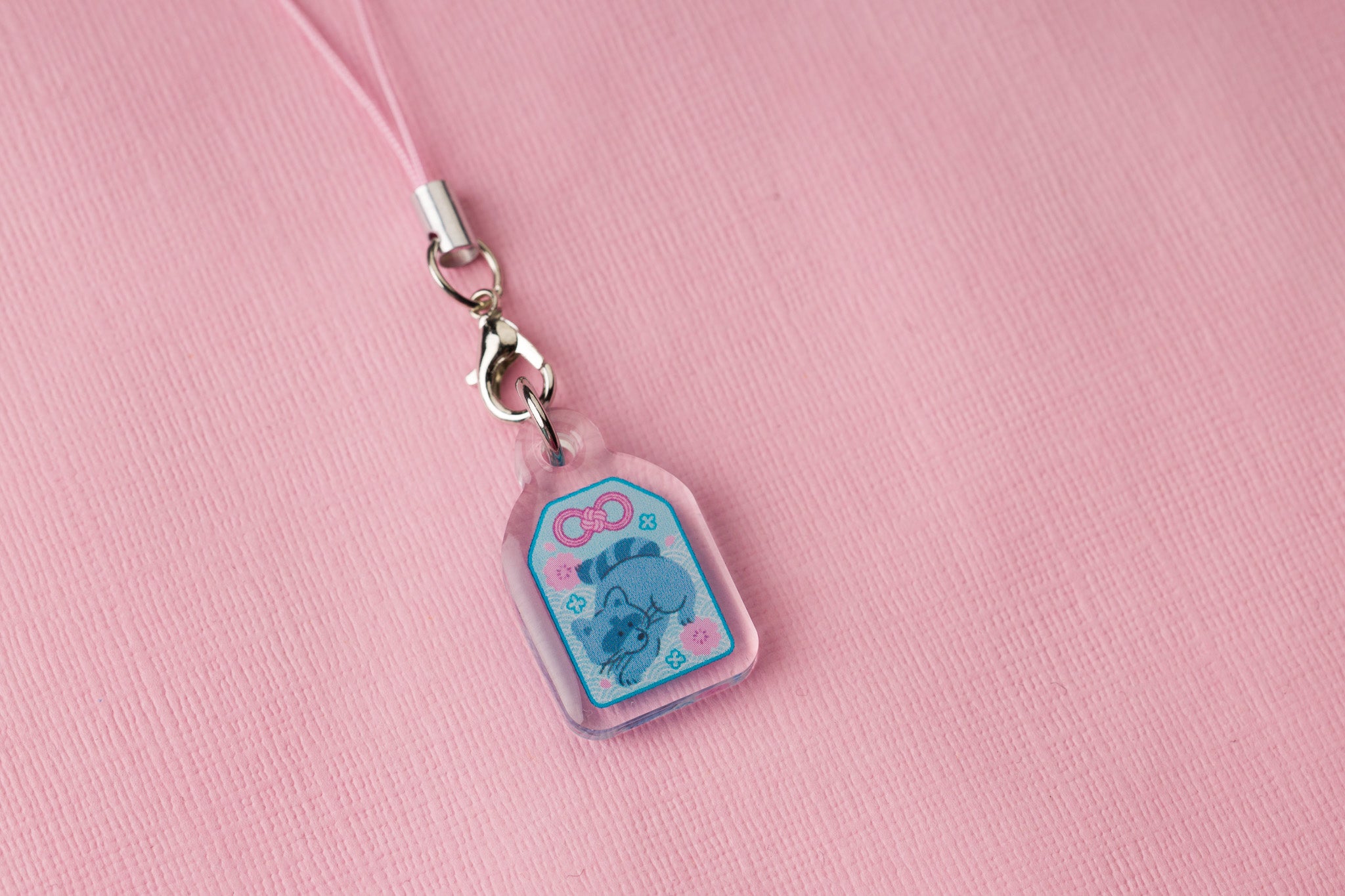 Raccoon Lucky Charm - Acrylic Phone Charm