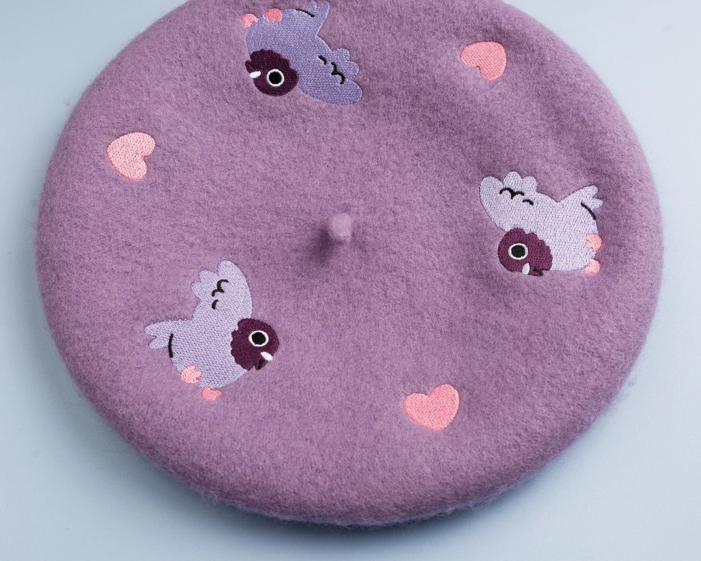 Pigeons and Hearts - Wool Beret