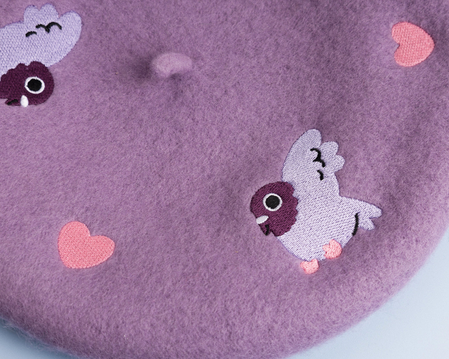 Pigeons and Hearts - Wool Beret