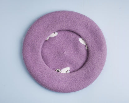Pigeons and Hearts - Wool Beret