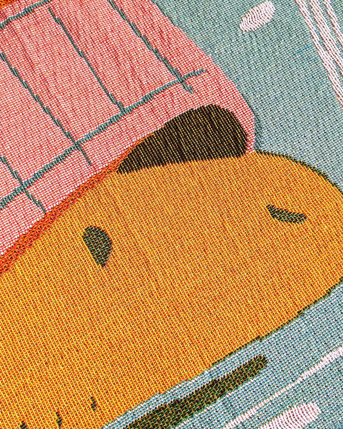 Capybaras and Oranges - Tapestry Throw Blanket