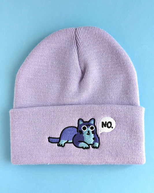 Cat No. - Purple Beanie