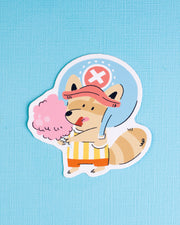 Tanuki Doctor - Raccoon Pirates Vinyl Sticker