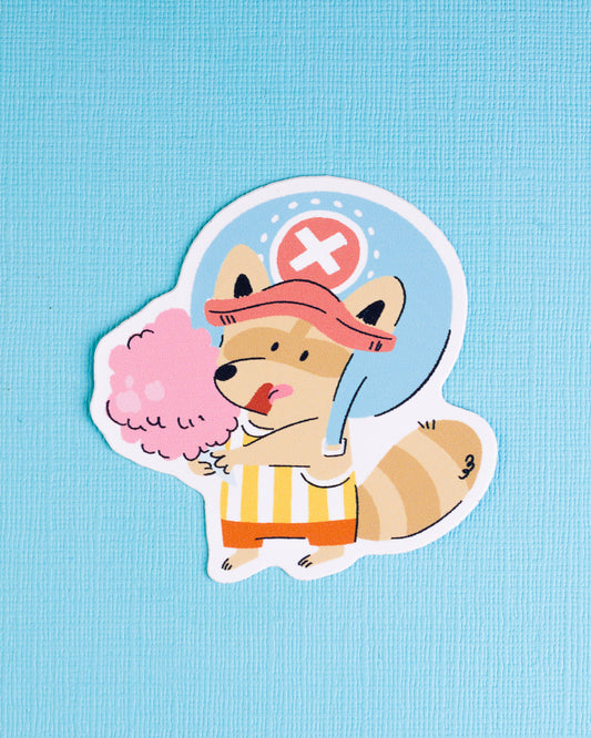 PREORDER Tanuki Doctor - Raccoon Pirates Vinyl Sticker