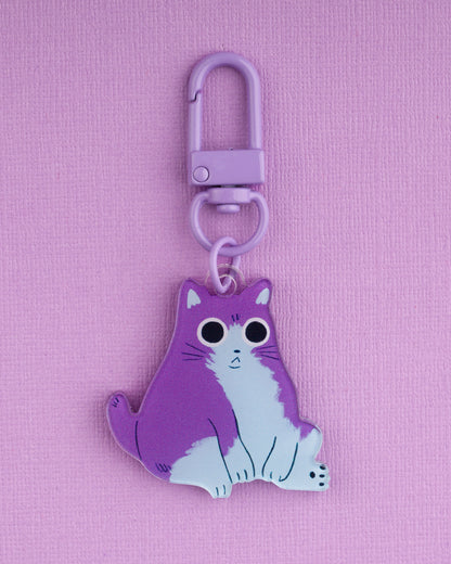 Mini Chubby Cat - Acrylic Keychain