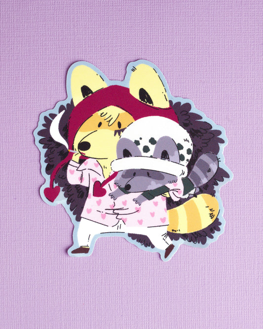 Corasan - Raccoon Pirates Vinyl Sticker