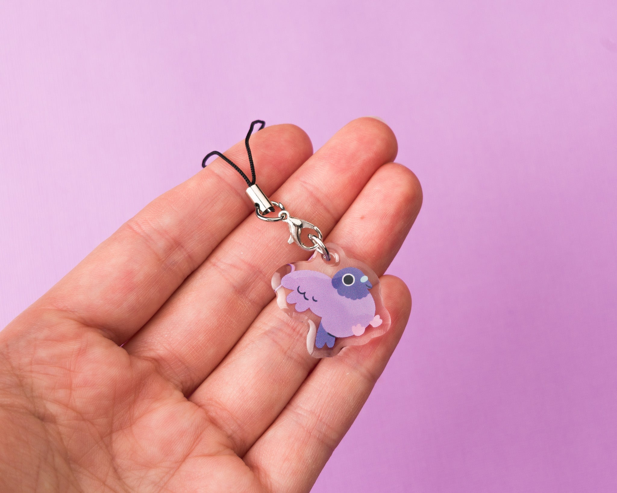 Flying Pigeon - Acrylic Phone Charm