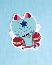 Suuupeeeerr - Raccoon Pirates Vinyl Sticker