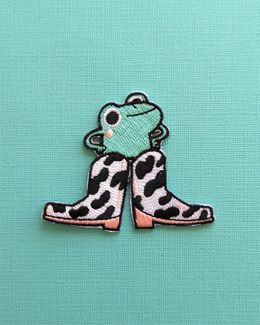 Cowboy Frog - Embroidered Patch