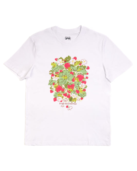 NEW VERSION Frogs and Berries - White T-shirt