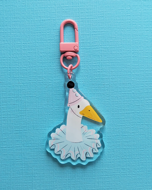 Goose Clown - Acrylic Keychain