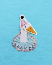Goose Clown - Glitter Vinyl Sticker
