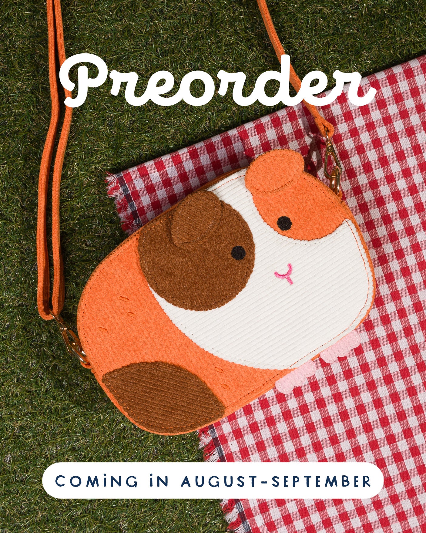 PREORDER Guinea Pig - Corduroy Crossbody bag