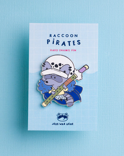 Surgeon - Raccoon Pirates Enamel Pin