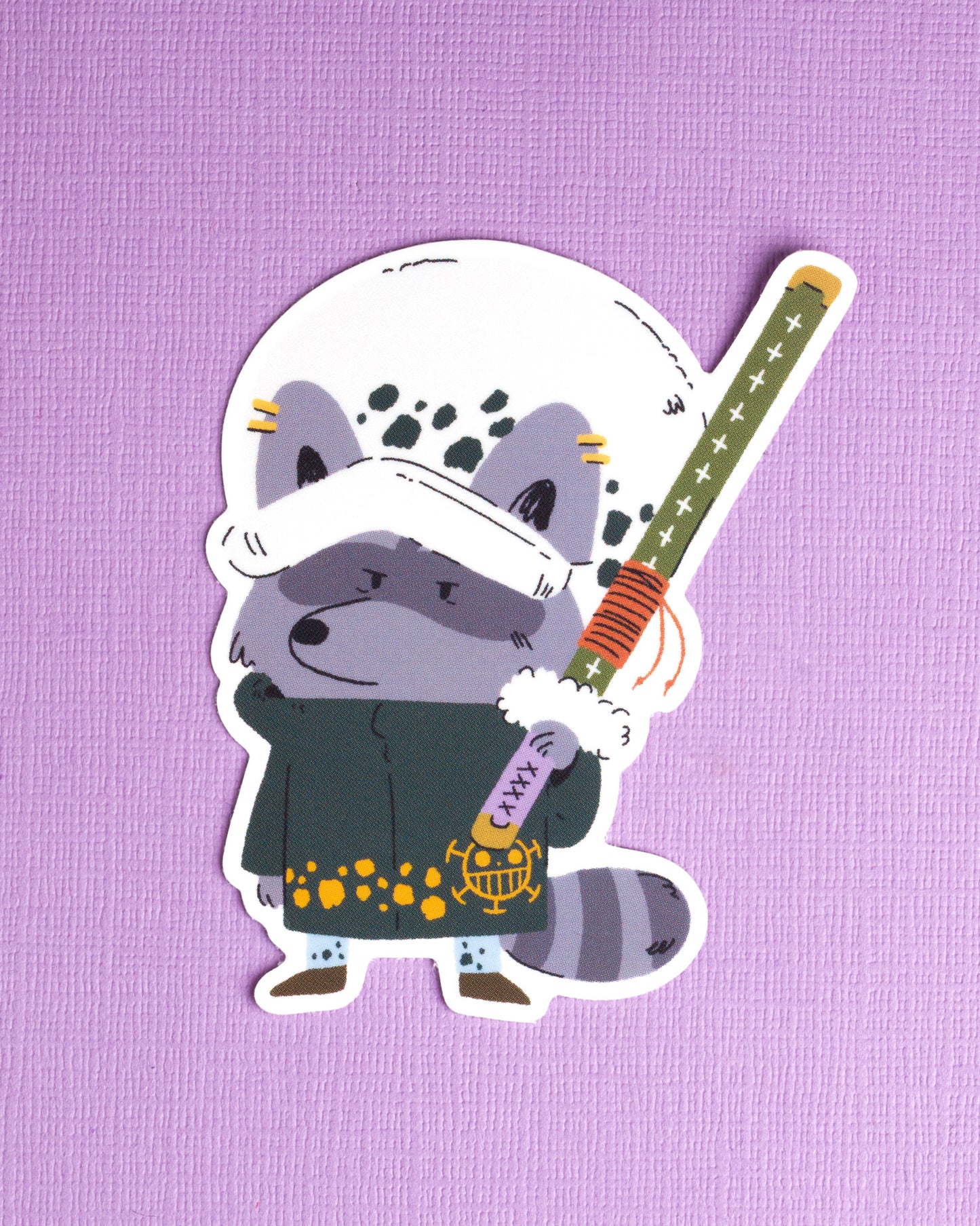 Surgeon - Raccoon Pirates Vinyl Sticker