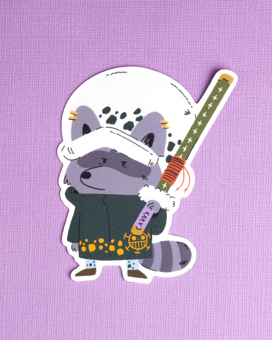 Surgeon - Raccoon Pirates Vinyl Sticker