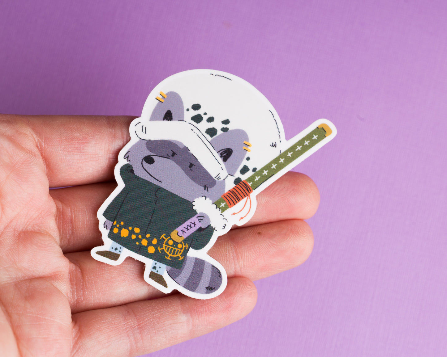 Surgeon - Raccoon Pirates Vinyl Sticker