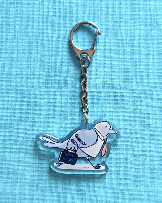 Mr Pigeon - Acrylic Keychain