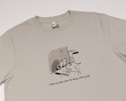 Mr Pigeon - Grey Pink T-shirt