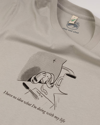 Mr Pigeon - Grey Pink T-shirt