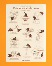 Poisonous Mushrooms - Vinyl Sticker Sheet
