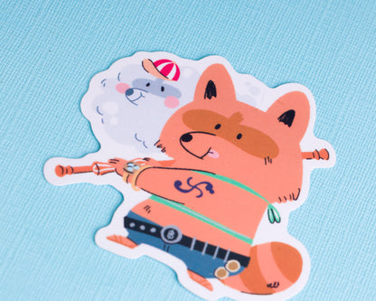Navigator - Raccoon Pirates Vinyl Sticker
