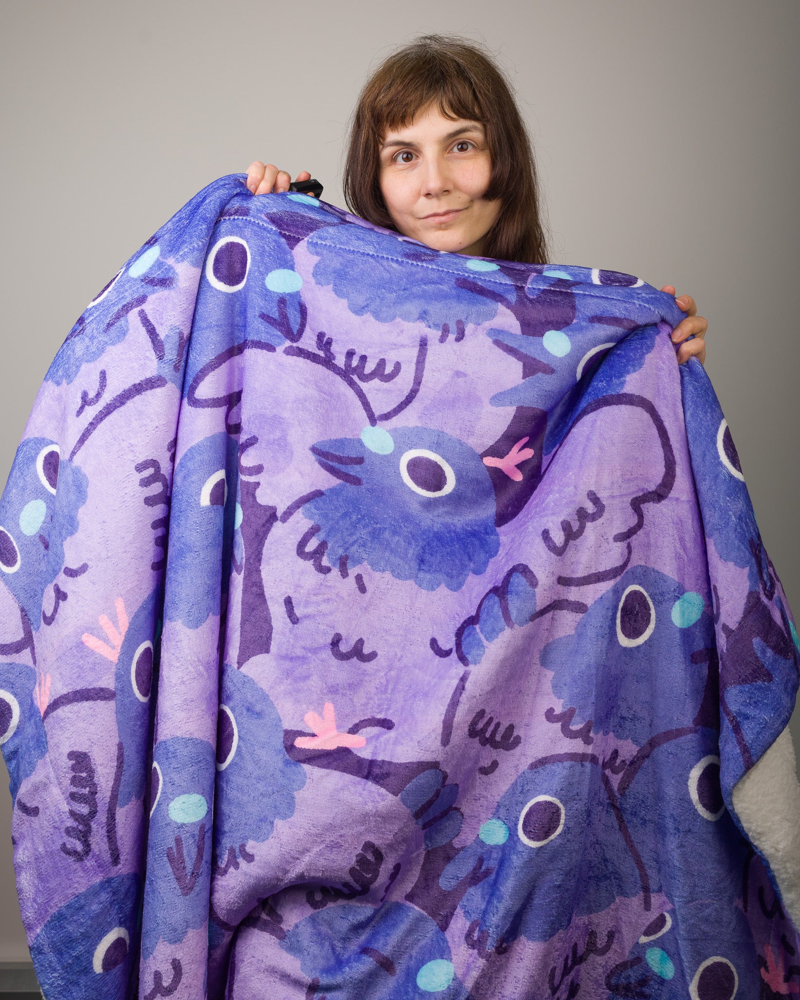 Lots of Pigeons - Sherpa Fleece Blanket