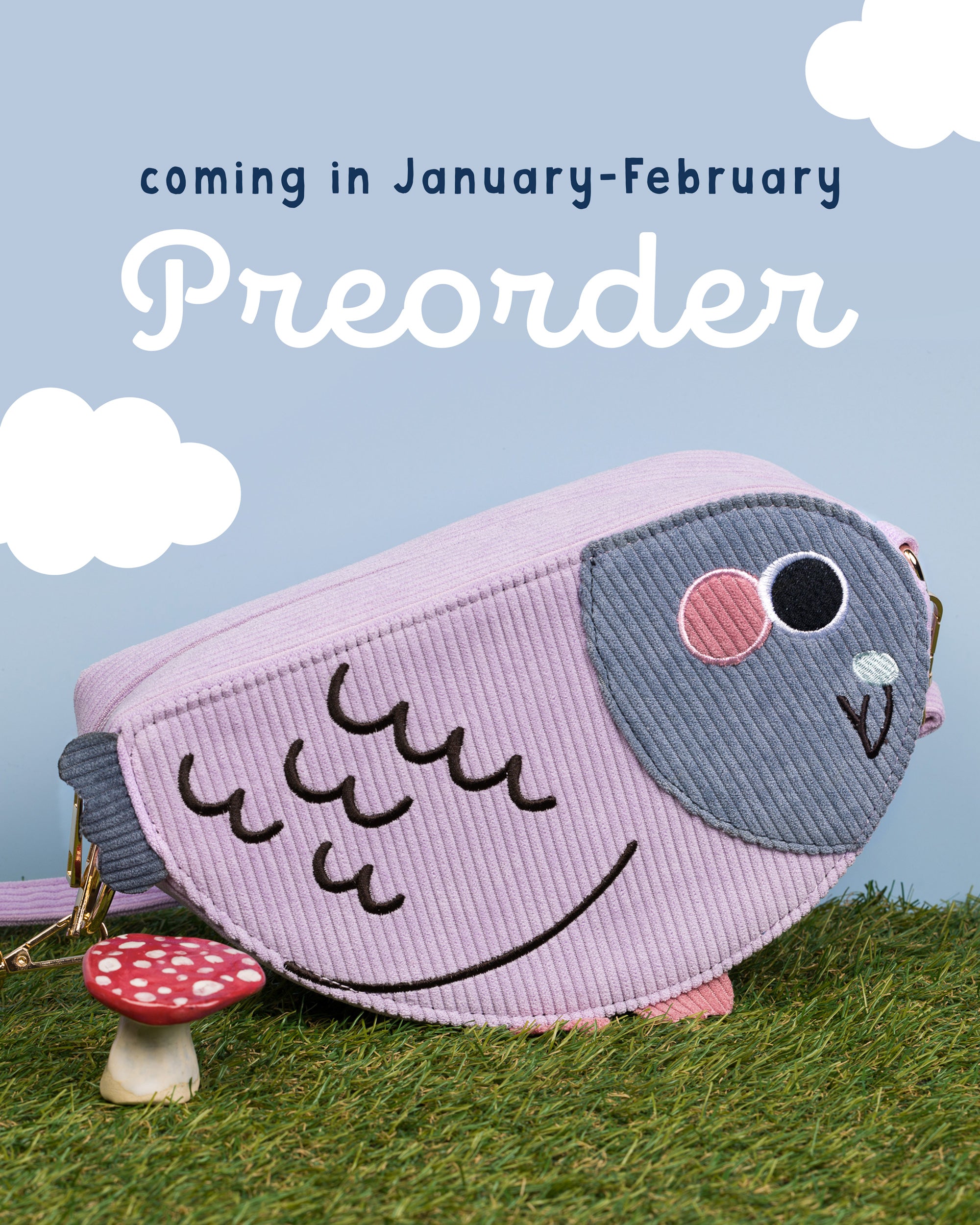 PREORDER Pigeon - Corduroy Crossbody bag